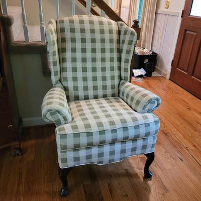 Wing Back Upholstered Chair (GR-CE)