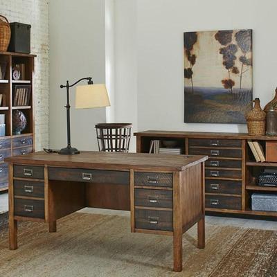 MSRP: $1,575 Gorgeous Martin Furniture Heritage Oak Credenza - Buffet, Sideboard, TV Stand,