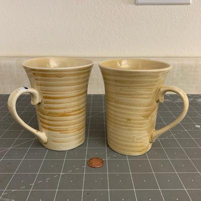 2 Yellow Mugs