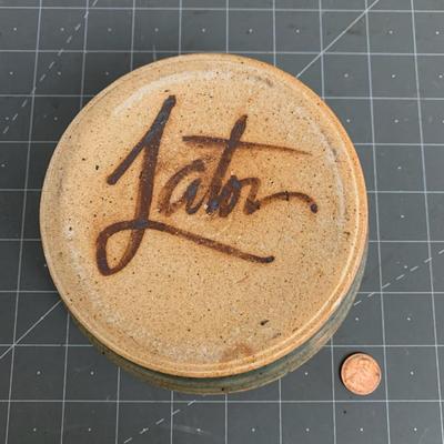 Stoneware Pottery Signed "Jator"