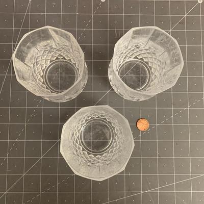 3 Double Old Fashioned Longchamp Glasses