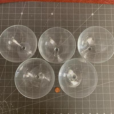 5 Martini Glasses