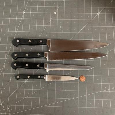 National Silver Company Knife Block with 4 knives