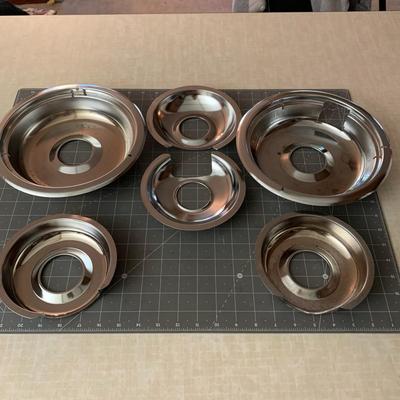 6 Stove Chrome Drip pans