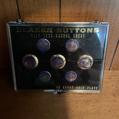 U.S. Naval Academy Blazer Buttonsâ€”18 Karat Plate