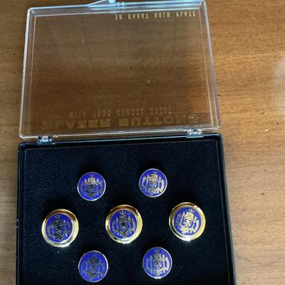 U.S. Naval Academy Blazer Buttonsâ€”18 Karat Plate