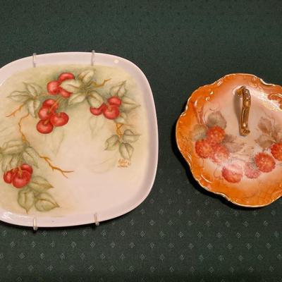 (2) Hand-painted Decorative Plates