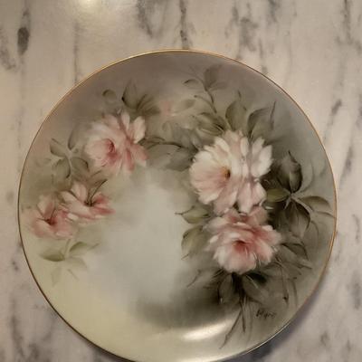 (3) Hand-painted Plates by the Same Artist