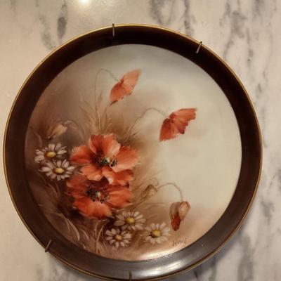 (3) Hand-painted Plates by the Same Artist