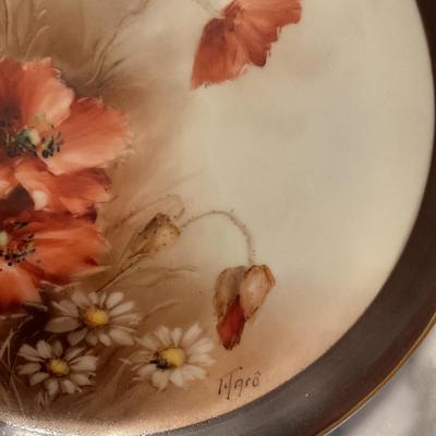 (3) Hand-painted Plates by the Same Artist