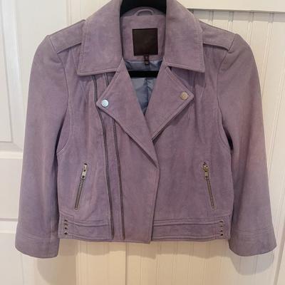 JOIE: LILAC SUEDE JACKET (WOMEN'S) SIZE S