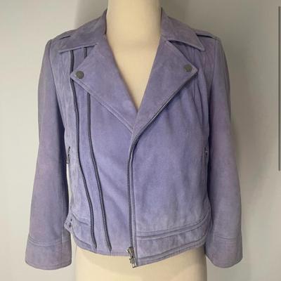 JOIE: LILAC SUEDE JACKET (WOMEN'S) SIZE S