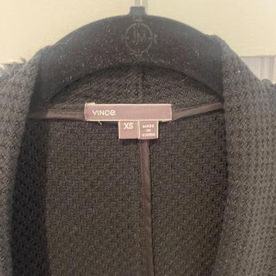 VINCE: BLACK KNIT JACKET (WOMEN'S) SIZE XS