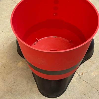 Cute Plastic Santa Planter