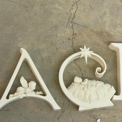 Gorgeous Porcelain Angel Peace Letters