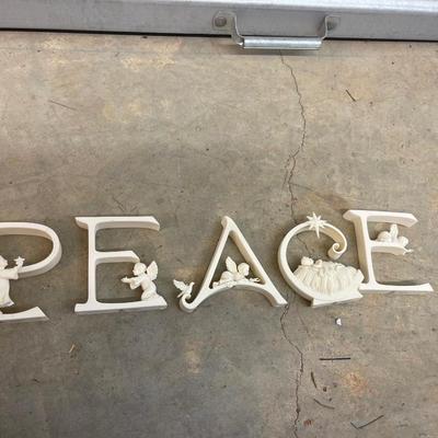 Gorgeous Porcelain Angel Peace Letters