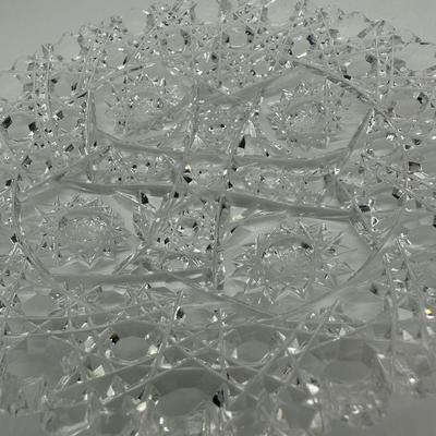 Brilliant Cut Glass Small Shallow Dish