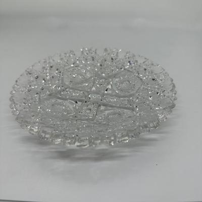 Brilliant Cut Glass Small Shallow Dish