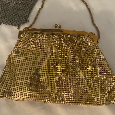 WHITING & DAVIS CO. GOLD PURSE MESH VINTAGE