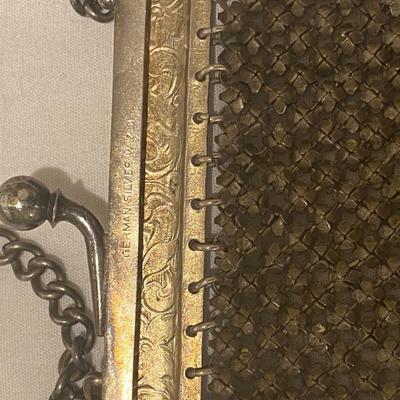 GERMAN SILVER W&D MESH PURSE BAG VINTAGE