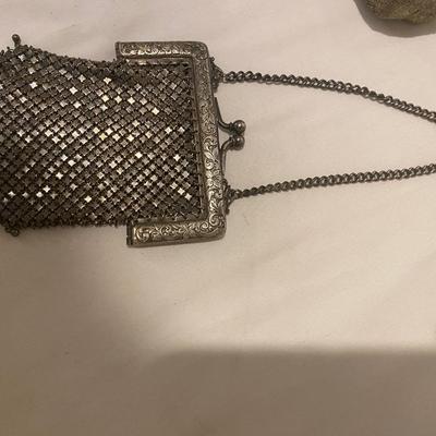 GERMAN SILVER W&D MESH PURSE BAG VINTAGE