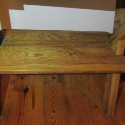 Small, Rustic Double Tier Side Table- Approx 28