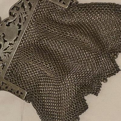 GERMAN SILVER MESH PURSE VINTAGE
