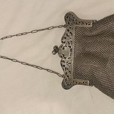 GERMAN SILVER MESH PURSE VINTAGE