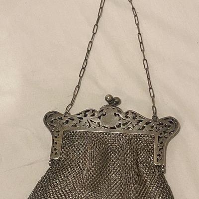GERMAN SILVER MESH PURSE VINTAGE