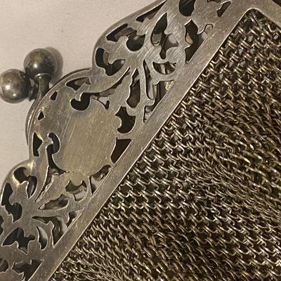 GERMAN SILVER MESH PURSE VINTAGE