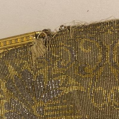 VINTAGE BEADED PURSE CLUTCH BAG AS IS