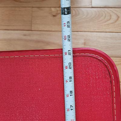 Vintage Lady Baltimore Starline Red Travel Luggage case