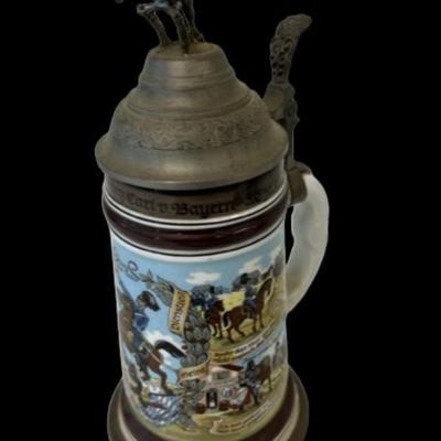 [R] German Regimental Military Lithophane Stein Lot