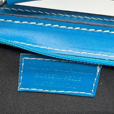 VIOLA CASTELLANI ~ Borse Donna ~ Small Turquoise Genuine Leather Organizer