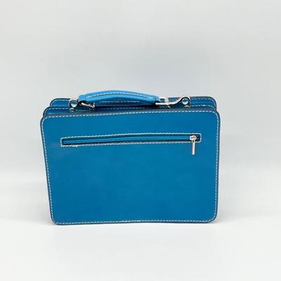 VIOLA CASTELLANI ~ Borse Donna ~ Small Turquoise Genuine Leather Organizer
