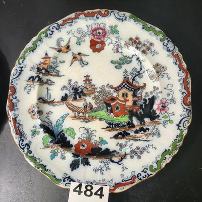 6 Ashworth Brothers Hanley England Chinoiserie Plates 10.25"