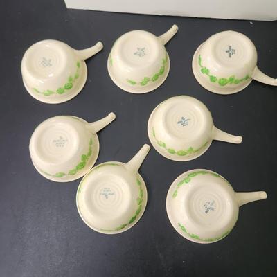 7 Homer Laughlin Oven Serve Handled Bowls French Casserole