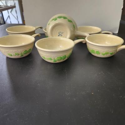 7 Homer Laughlin Oven Serve Handled Bowls French Casserole