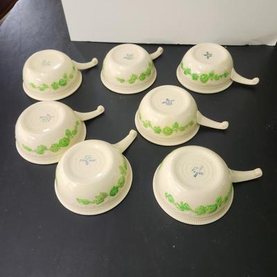 7 Homer Laughlin Oven Serve Handled Bowls French Casserole