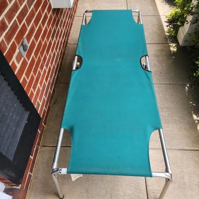 Vintage Telescope Folding Furniture Camping Cot.