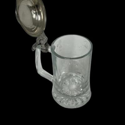 [R] Lidded Glass Mug With Hitler Medallion