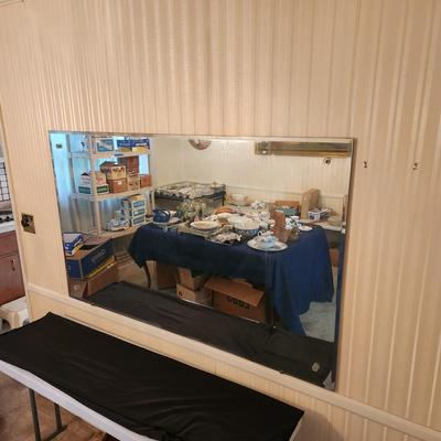 Vintage Beveled Wall Mirror 60x36