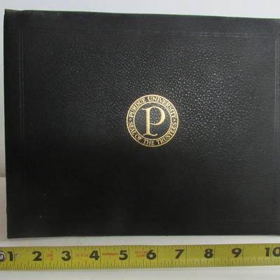 Small Leather Picture Frame and Prudue University Certificate/Document Holder