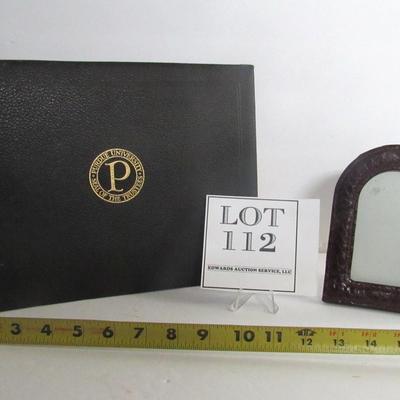 Small Leather Picture Frame and Prudue University Certificate/Document Holder