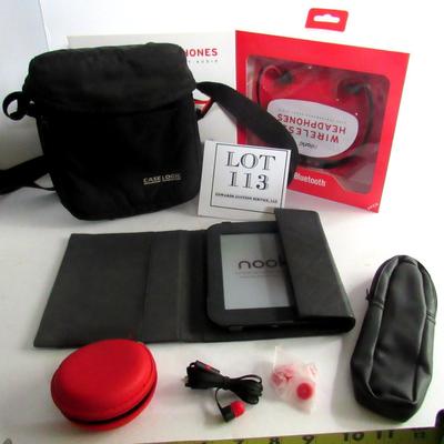 Lot of Earbuds, Headphones, Electronic Cases, Working Nook
