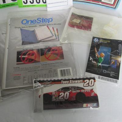 Lot of Older Office Supplies, Report Covers, Dividers, Numbers, More