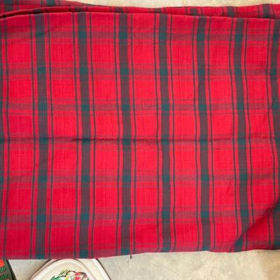 Red Stripe Tablecloth