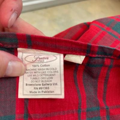 Red Stripe Tablecloth