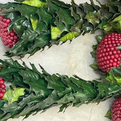 Hanging Leaf and Berry 5 Piece Lot - Has Wear
