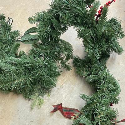 Beautiful Lit Garland with Bows